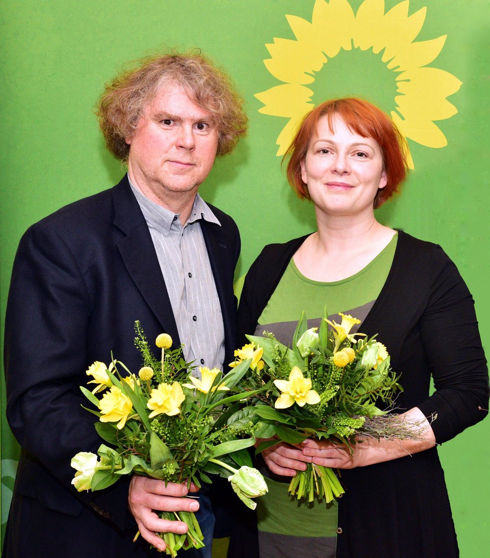 Spitzenkandidaten für den Bezirkstag 2018: Markus Scheuermann und Mia Goller