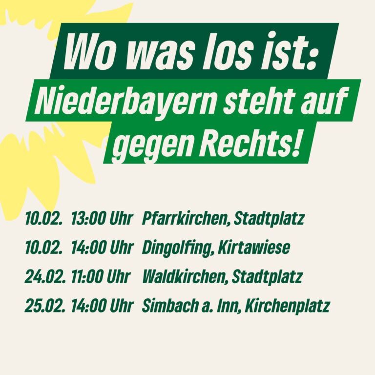 Niederbayern steht auf gegen Rechts!