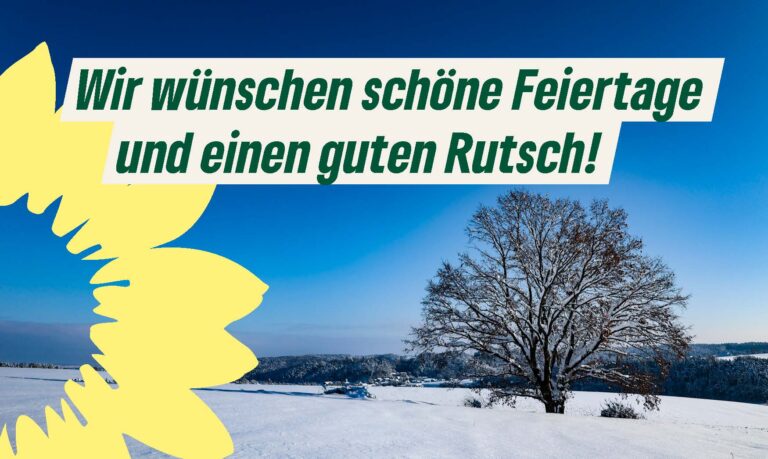 Wir wünschen schöne Feiertage und einen guten Rutsch!
