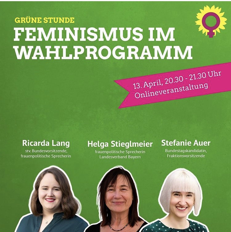 „Mehr Frauen in die Gremien“ Diskussionsrunde der Grünen mit der stv. Bundesvorsitzenden Ricarda Lang